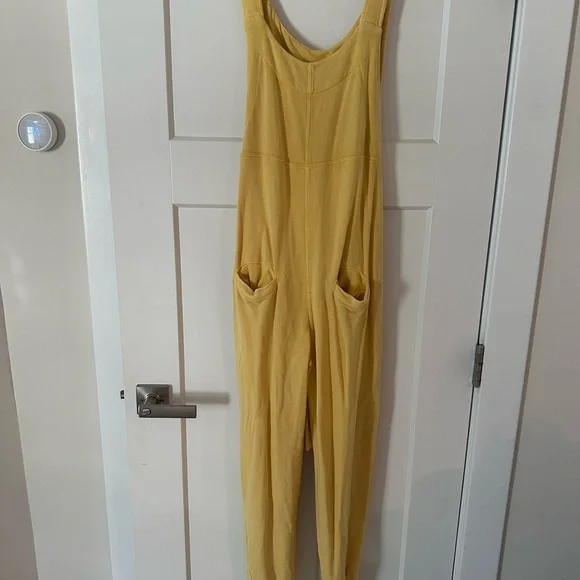 Free People Yellow Wide Leg Jumpsuit - Picture 2 of 2